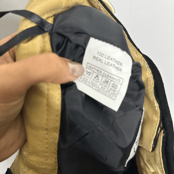 GAUDI LEATHERS Lederhose Short Black german suede leather embroidered 34 NWT - Picture 6 of 6